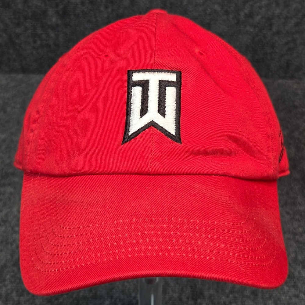 Nike Tiger Woods TW Buick Golf Hat Mens OSFA Red Adjustable Strapback Cap